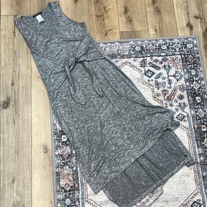 La Blanca Gray Sleeveless Tie-Front Dress or Cover Up M